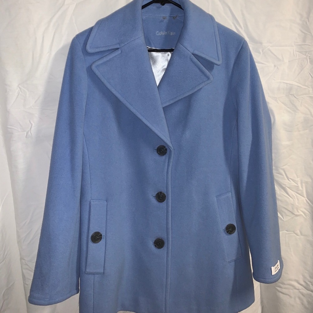 Blue Calvin Klein Coat